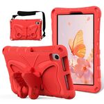 Per TCL Tab 8 LE / WiFi 2023 Butterfly Bracket Custodia antiurto per tablet EVA (rosso)