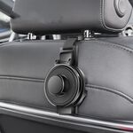 Gancio per schienale del sedile dell'auto 3 in 1 per tazza e telefono Ganci per poggiatesta del sedile del veicolo (nero)