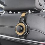 Gancio per poggiatesta del sedile dell'auto 3 in 1 per tazza e telefono (beige)
