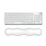Poggiapolsi per tastiera in silicone Cool Mouse Pad Allevia l'affaticamento del polso, Spec: Grande Trasparente