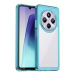 Per Redmi 14C 4G Custodia per telefono in TPU ibrida acrilica serie colorata (blu trasparente)