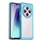 Per Redmi 14R Custodia per telefono in TPU ibrida acrilica serie colorata (blu trasparente)