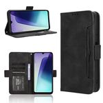 Per Redmi 14C 4G Custodia in pelle con texture in vitello e slot per schede (nero)