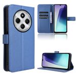 Per Redmi 14C 4G Custodia in pelle con texture a diamante (blu)