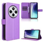Per Redmi 14C 4G Custodia in pelle con texture a diamante (viola)