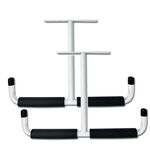 2 pezzi/confezione ganci per soffitto resistenti per appendere legname, scale, attrezzi e altri oggetti ingombranti (bianco)
