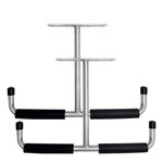 2 pezzi/confezione ganci per soffitto resistenti per appendere legname, scale, attrezzi e altri oggetti ingombranti (argento)