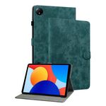 Per Xiaomi Redmi Pad SE 8.7 Custodia per tablet in pelle con motivo a tigre (verde scuro)
