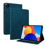 Per Xiaomi Redmi Pad SE 8.7 Custodia per tablet in pelle goffrata con motivo a farfalla e fiore (blu)