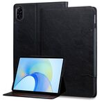 Custodia per tablet in pelle con fibbia a forma di gatto per Honor Pad X8a (nera)