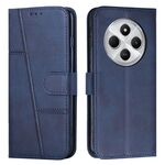 Per Redmi 14C 4G Custodia per telefono in pelle con fibbia e cuciture in vitello (blu)