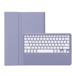 Per Huawei MatePad Pro 12.2 Custodia per tablet in pelle con tastiera Bluetooth staccabile ultrasottile (bianco lavanda)
