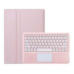 Per Huawei MatePad Air 12 2024 Custodia per tablet in pelle con tastiera Bluetooth staccabile ultrasottile con touchpad (rosa bianco)