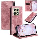 Per Xiaomi 14T Pro Custodia per telefono in pelle magnetica goffrata Totem (oro rosa)