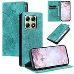 Per Xiaomi 14T Pro Custodia per telefono in pelle magnetica goffrata Totem (verde)
