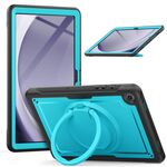 Per Samsung Galaxy Tab A9+ Custodia per tablet ibrida Honeycomb con maniglia e cinturino (azzurro)