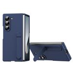 Per Samsung Galaxy Z Fold6 5G Custodia antiurto con supporto per telefono skin-feel (blu)