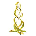 Repellente per uccelli Laser Flash Repellente per uccelli da frutteto Rotore eolico riflettente a spirale (oro)
