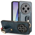 Per Redmi 14C 4G Custodia per telefono in pelle con cinturino posteriore (blu)