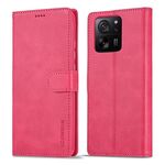 Per Xiaomi 14T Pro LC.IMEEKE Custodia per telefono in pelle di vitello (rosso)