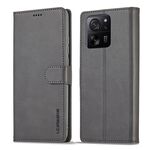 Per Xiaomi 14T Pro LC.IMEEKE Custodia per telefono in pelle di vitello (grigio)