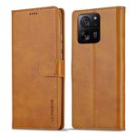 Per Xiaomi 14T Pro LC.IMEEKE Custodia per telefono in pelle di vitello (marrone)