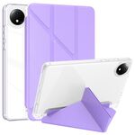 Per Xiaomi Redmi Pad SE 8.7 Custodia per tablet in pelle con deformazione acrilica trasparente (viola)