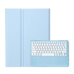 Per Samsung Galaxy Tab S10 Ultra A910B Custodia per tablet in pelle con tastiera Bluetooth staccabile e slot per penna (azzurro cielo)