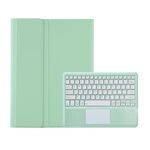 For Samsung Galaxy Tab S10 Ultra A910B-A Touch Pad Detachable Bluetooth Keyboard Leather Tablet Case(Mint Green)
