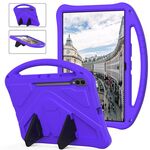 Per Samsung Galaxy Tab S10 Ultra 14.6 Custodia antiurto per tablet EVA con supporto (viola)