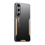 Per Samsung Galaxy S24 FE 5G Blade Series TPU Hybrid Metal Phone Case (Oro)