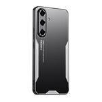 Per Samsung Galaxy S24 FE 5G Blade Series TPU Hybrid Metal Phone Case (Argento)