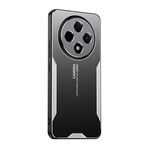 Per Xiaomi Redmi 14C Blade Series TPU Hybrid Metal Phone Case (Argento)