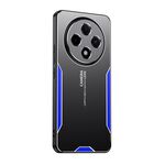 Per Xiaomi Redmi 14C Blade Series TPU Hybrid Metal Phone Case (Blu)