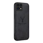 Per Xiaomi 14T Pro Custodia per telefono tutto compreso in tessuto con testa di cervo (nero)