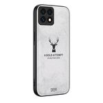 Per Xiaomi 14T Pro Custodia per telefono tutto compreso in tessuto con testa di cervo (bianco)