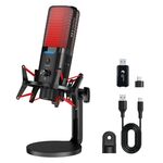 Microfono per gioco con riduzione del rumore RGB a doppia modalità wireless/cablato Yanmai X3W