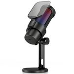 Microfono a condensatore da tavolo professionale M8 con luce RGB