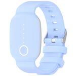 Per EmeTerm Fashion Solid Color Silver Buckle Silicone Watch Band (blu fiordaliso)