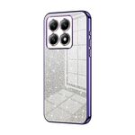 For Xiaomi 14T Gradient Glitter Powder Electroplated Phone Case(Purple)
