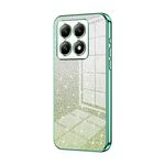 For Xiaomi 14T Gradient Glitter Powder Electroplated Phone Case(Green)