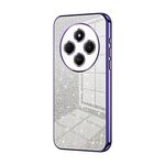 For Redmi 14R Gradient Glitter Powder Electroplated Phone Case(Purple)