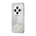 For Redmi 14R Gradient Glitter Powder Electroplated Phone Case(Silver)