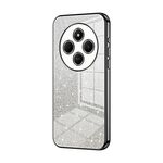 For Redmi 14R Gradient Glitter Powder Electroplated Phone Case(Black)