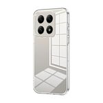 Per Xiaomi 14T Custodia per telefono con foro sottile e placcatura trasparente (trasparente)