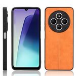 Per Redmi 14C 4G Custodia per telefono con motivo a mucca e cuciture (giallo)