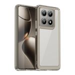 For Xiaomi 14T Colorful Series Acrylic Hybrid TPU Phone Case(Transparent Grey)