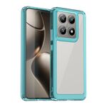 For Xiaomi 14T Colorful Series Acrylic Hybrid TPU Phone Case(Transparent Blue)