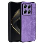 For Xiaomi 14T Pro AZNS 3D Embossed Skin Feel Phone Case(Purple)