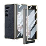 For Samsung Galaxy Z Fold6 Integrated Cloud Dragon Pattern Fold Phone Case(Black)